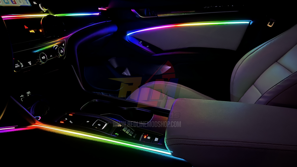 Premium Chasing LED Ambient Lighting Kit – 20-Piece Interior Car Light Set