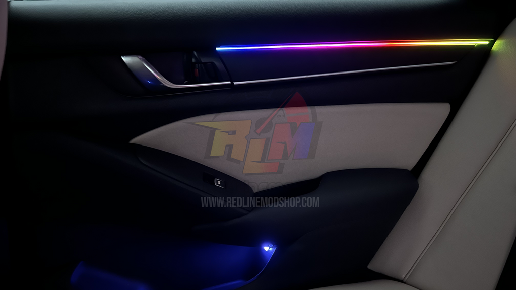 Premium Chasing LED Ambient Lighting Kit – 20-Piece Interior Car Light Set