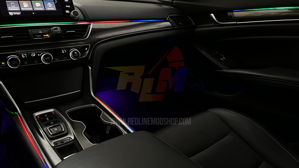 Premium Chasing LED Ambient Lighting Kit – 20-Piece Interior Car Light Set