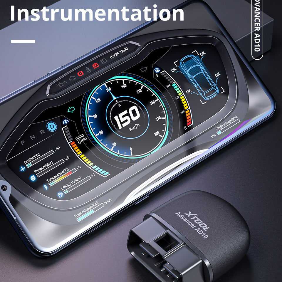 Bluetooth OBD2 Diagnostic Scanner – Wireless Car Fault Detector for iOS & Android