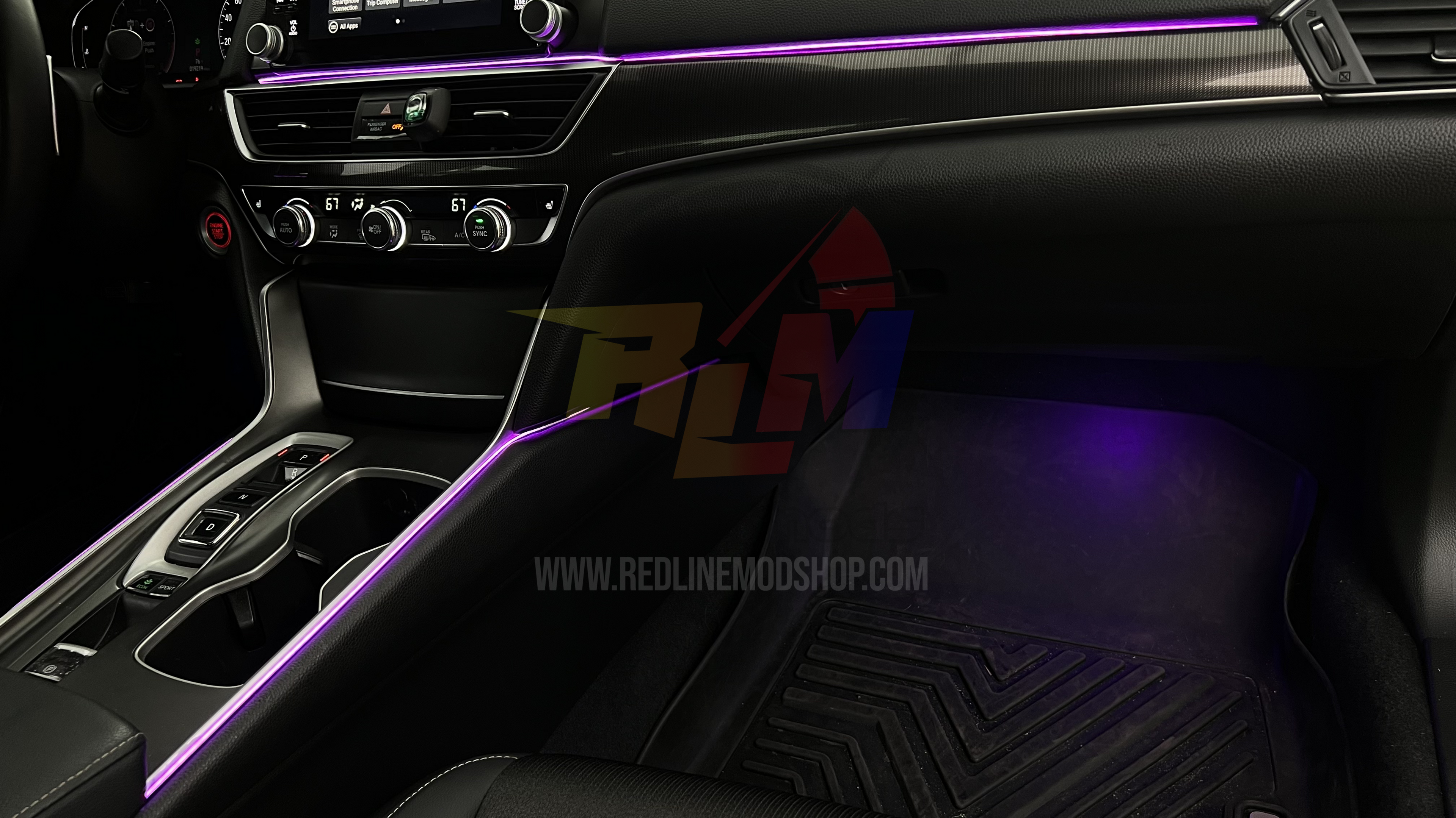 Premium Chasing LED Ambient Lighting Kit – 20-Piece Interior Car Light Set