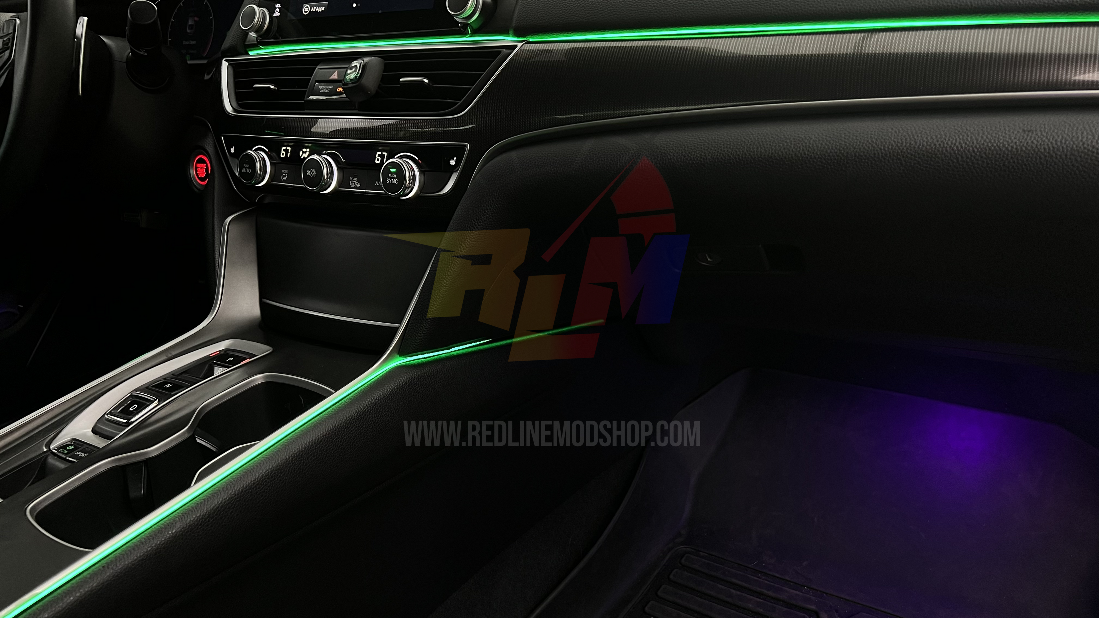 Premium Chasing LED Ambient Lighting Kit – 20-Piece Interior Car Light Set