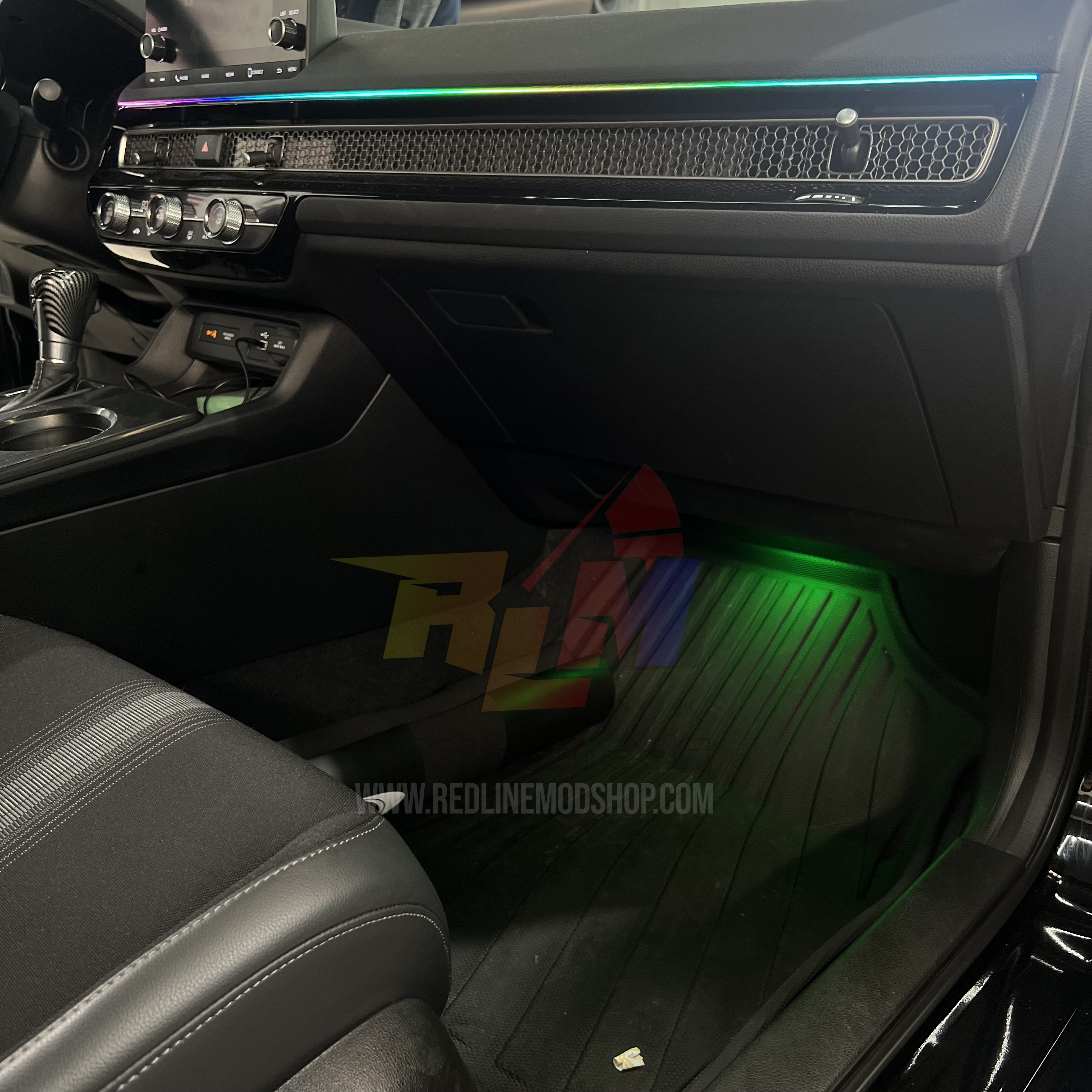 Premium Chasing LED Ambient Lighting Kit – 20-Piece Interior Car Light Set