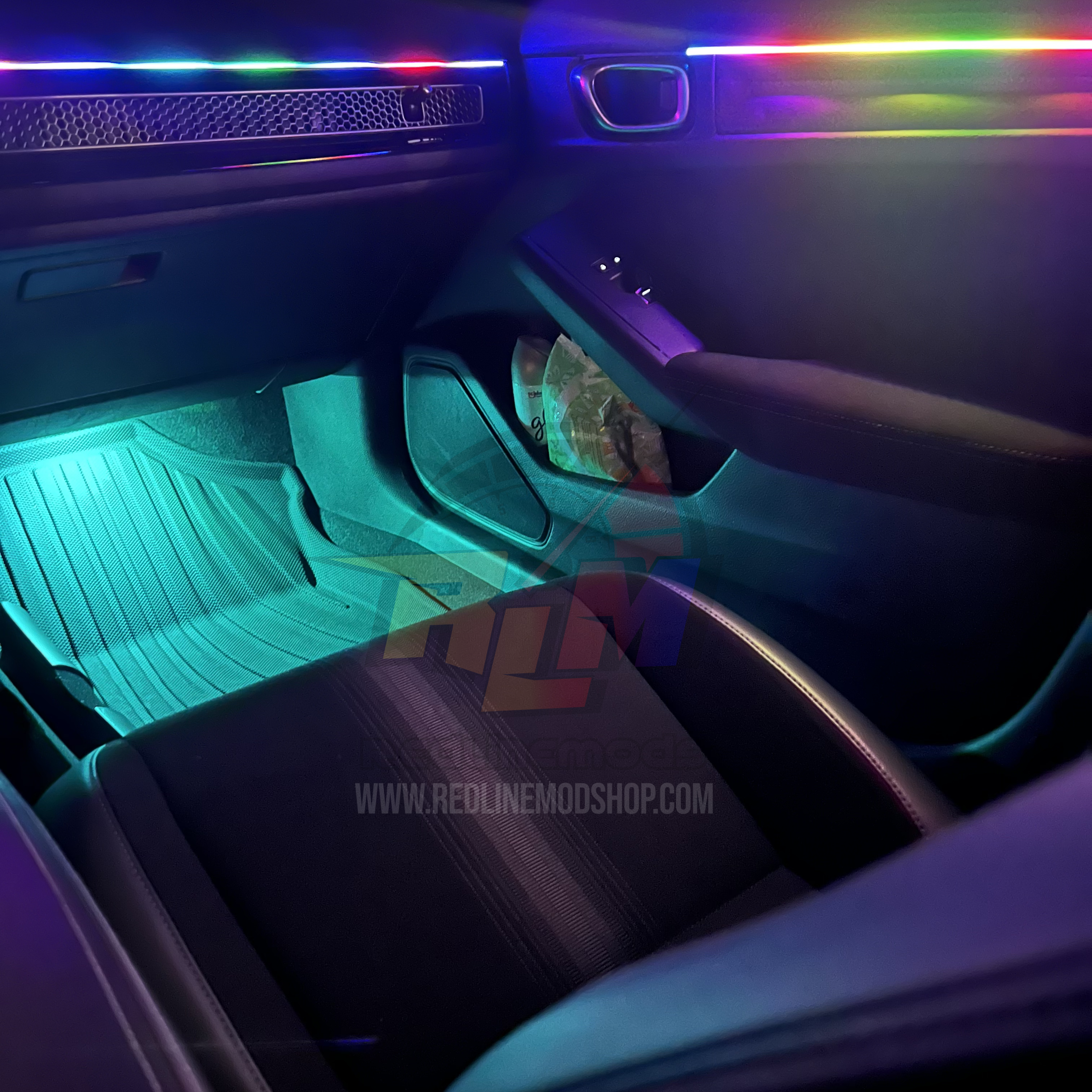 Premium Chasing LED Ambient Lighting Kit – 20-Piece Interior Car Light Set
