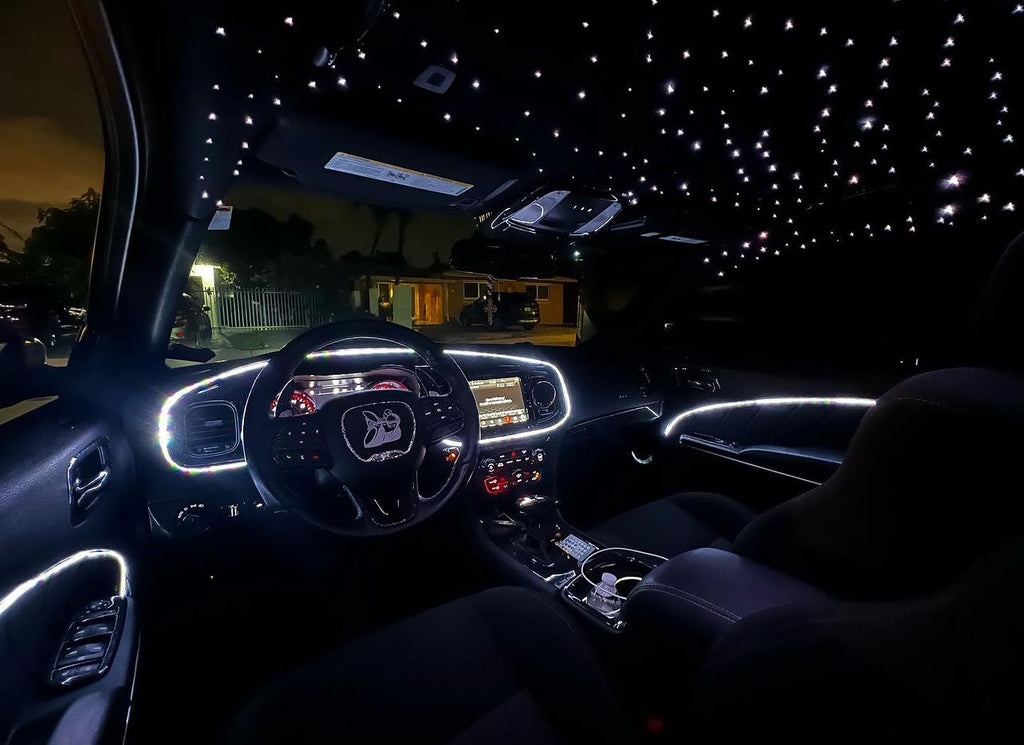Premium Chasing LED Ambient Lighting Kit – 20-Piece Interior Car Light Set