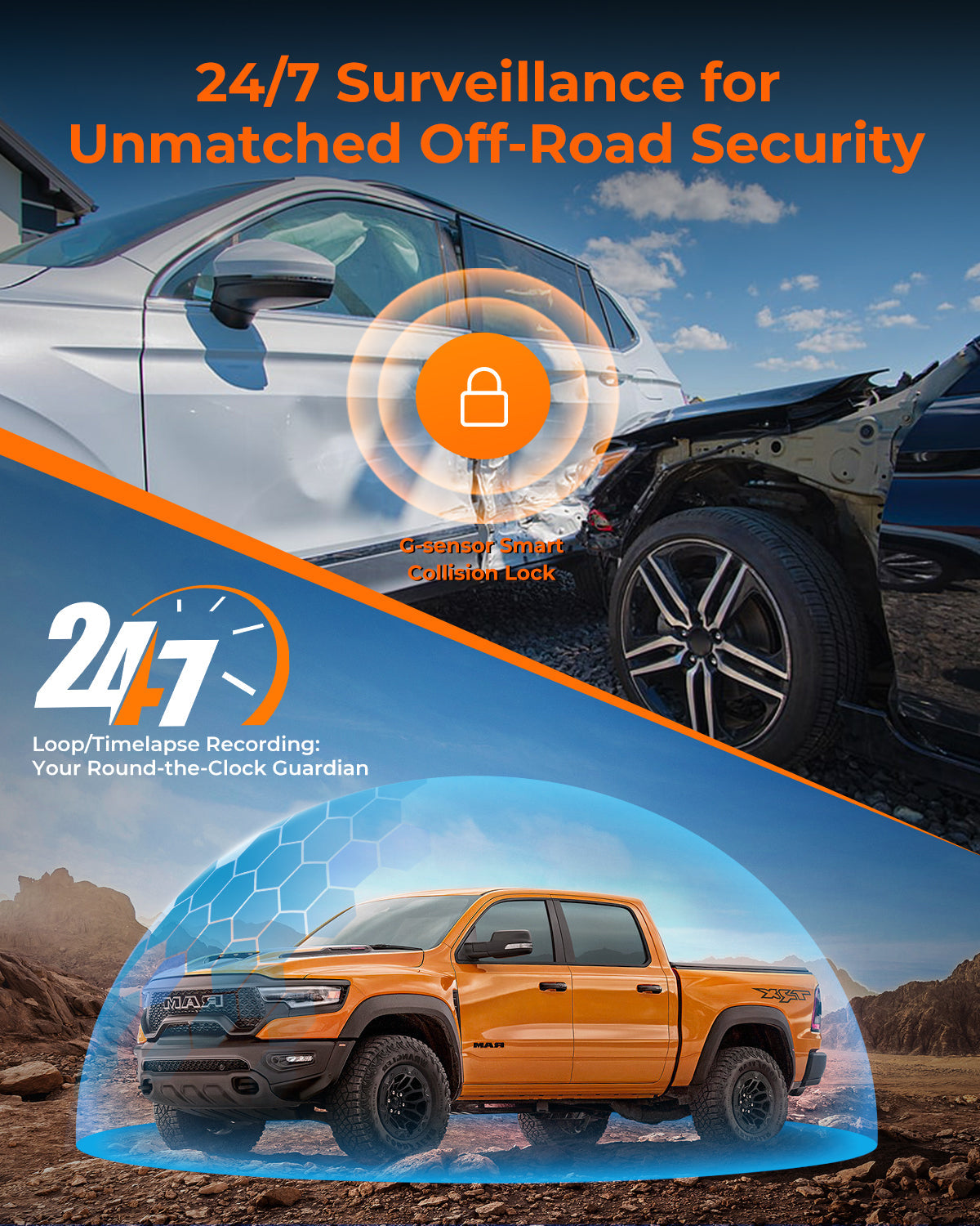 Legend 4CH Mirror Dash Cam – Quad 1080P, Night Vision & GPS