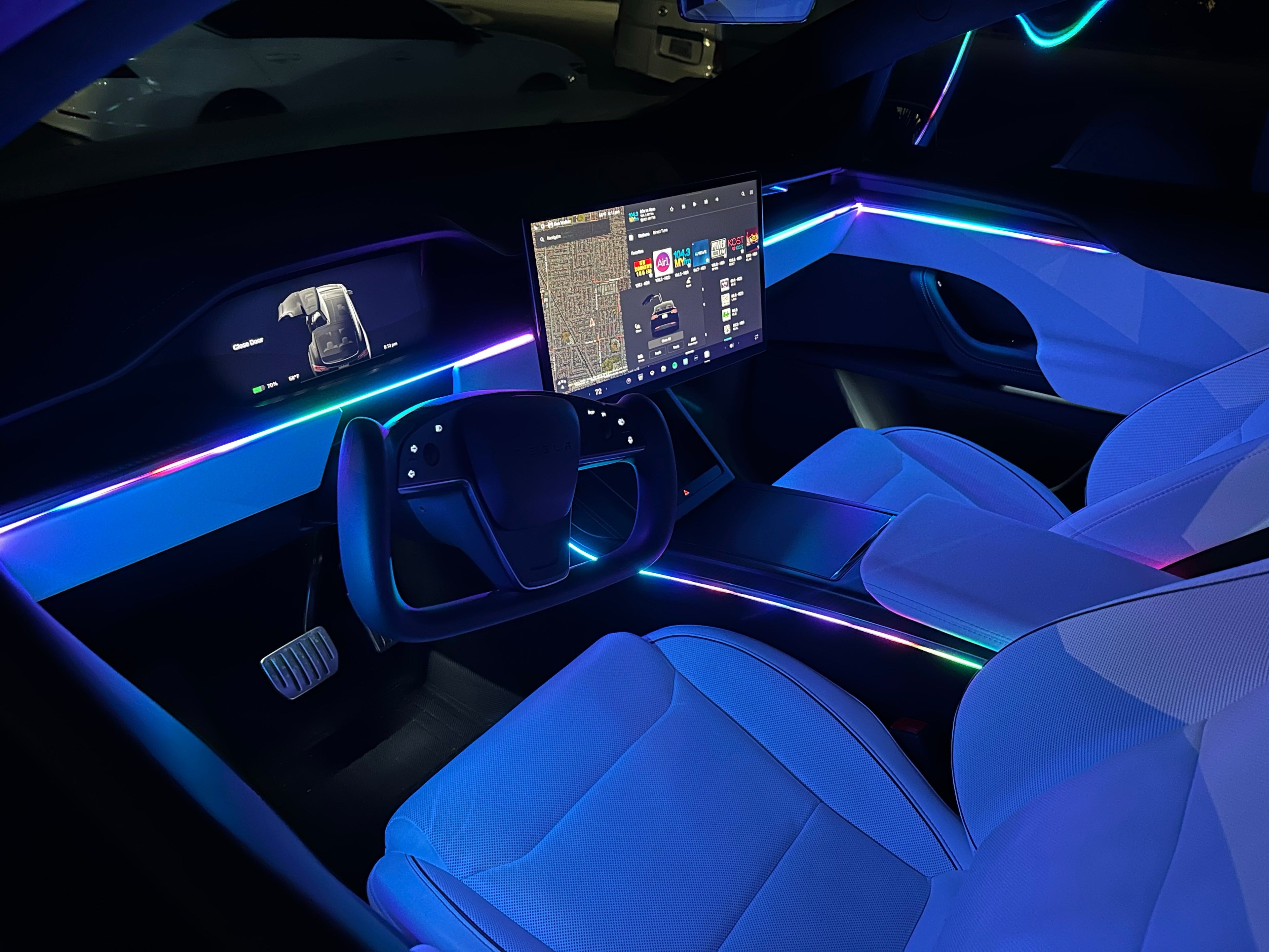 Premium Chasing LED Ambient Lighting Kit – 20-Piece Interior Car Light Set